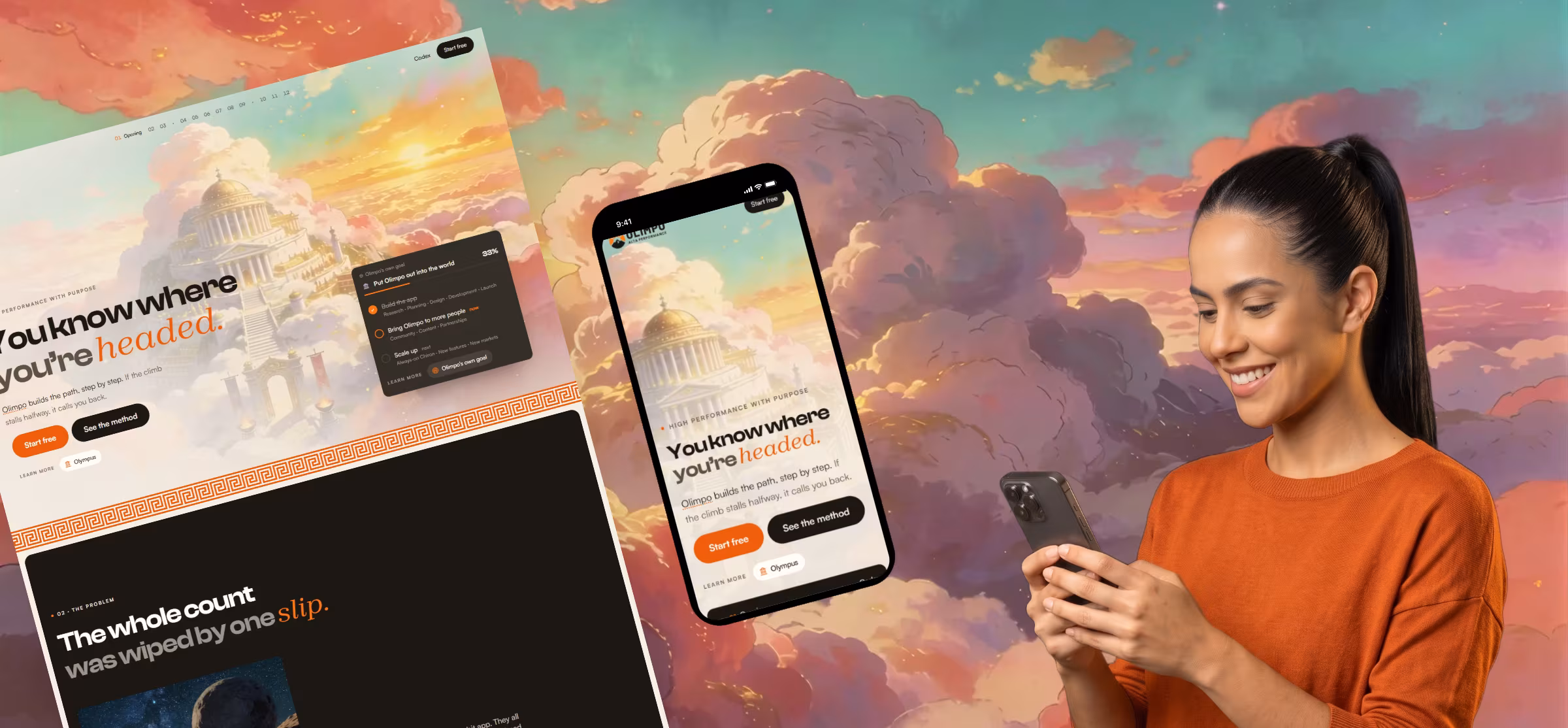 Olimpo Landing Page
