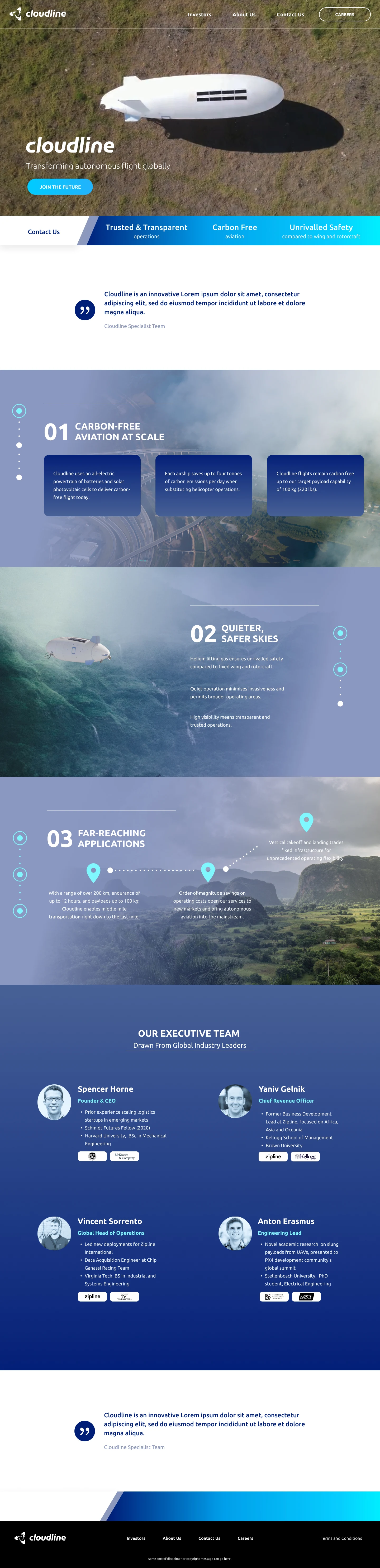Cloudline home page