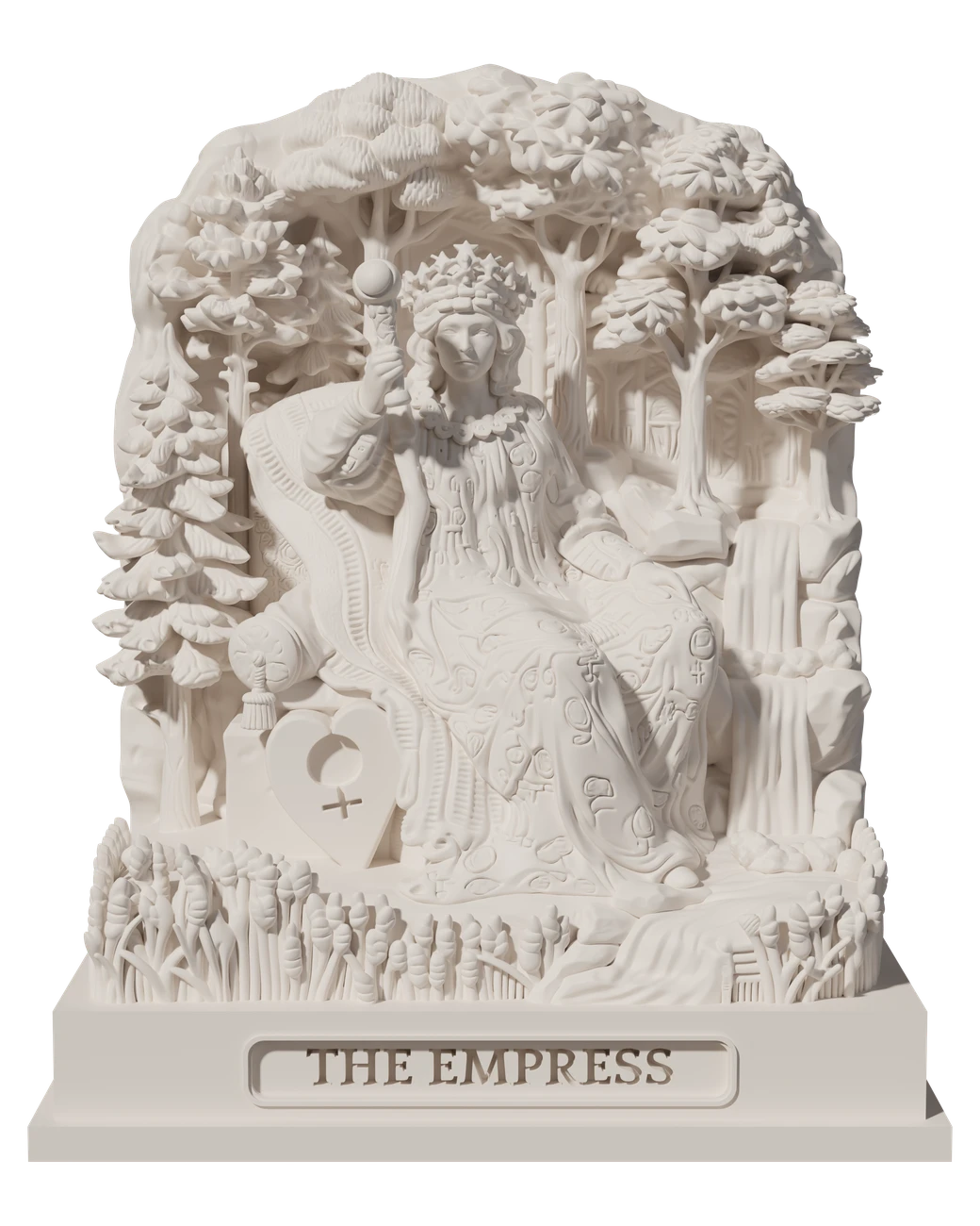The Empress, a hand-painted tarot figurine