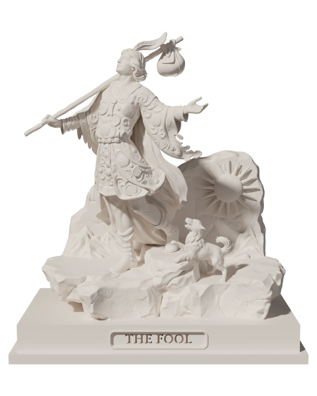 The Fool, a hand-painted tarot figurine