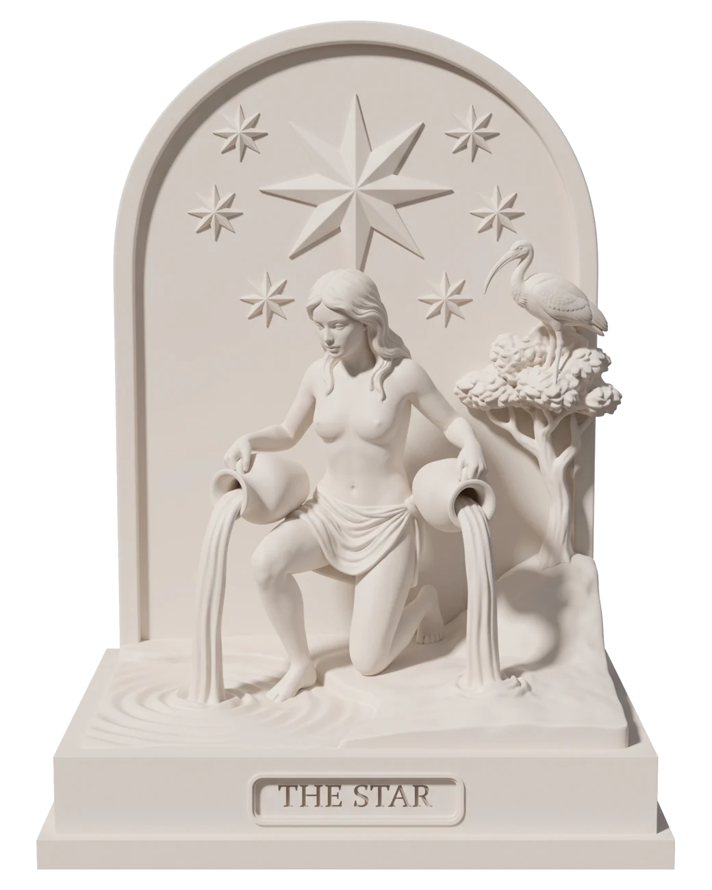 The Star, a hand-painted tarot figurine