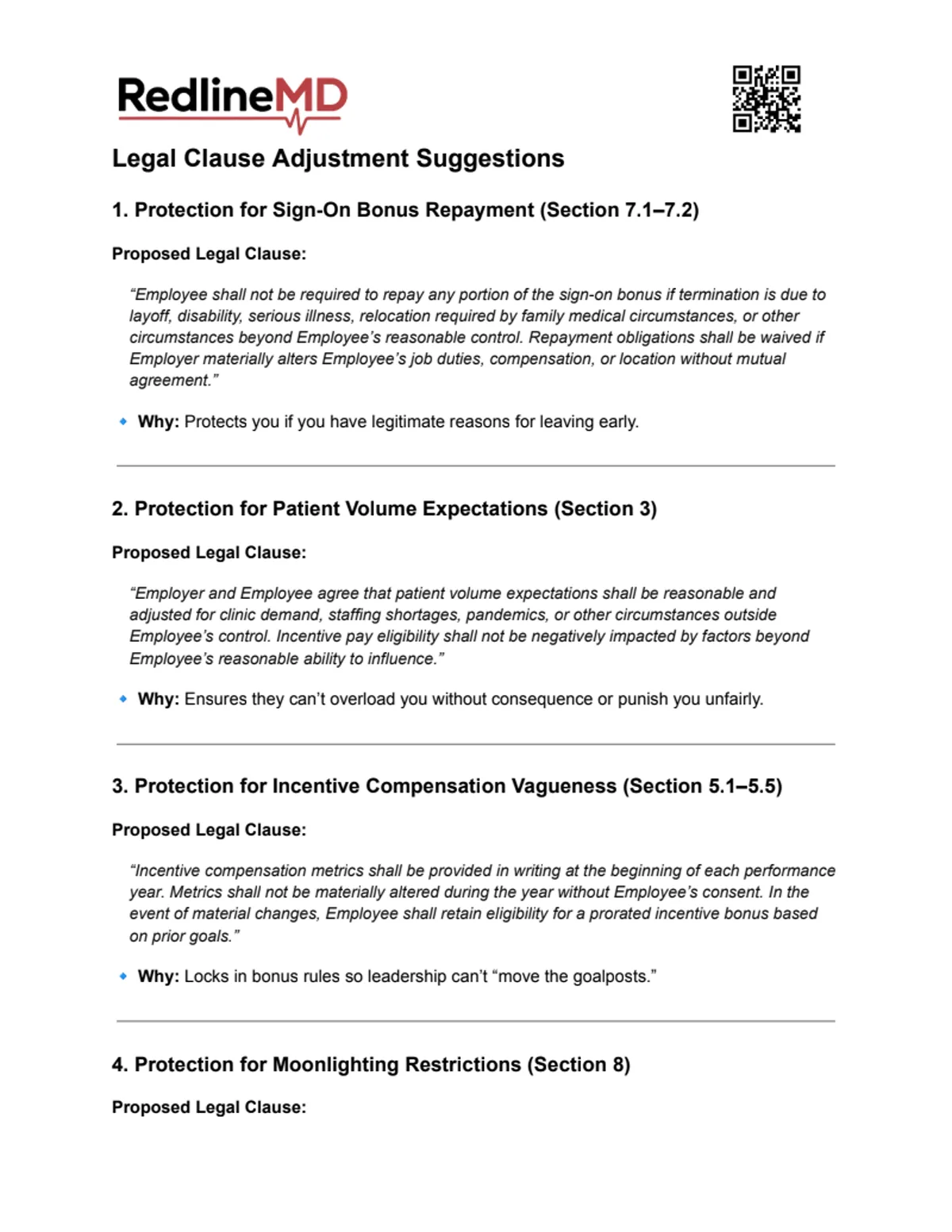Sample report, page 4 of 5