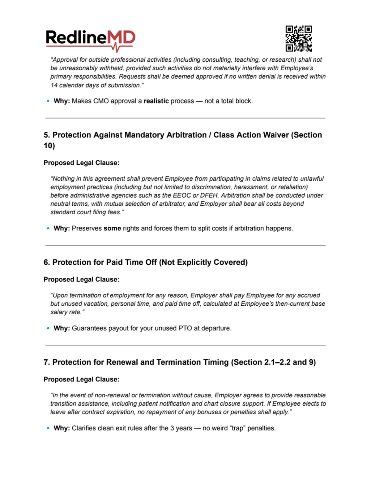 Sample report, page 5 of 5