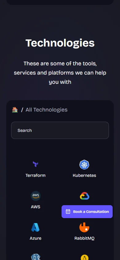 MeteorOps Technologies page, phone, Apr 2025