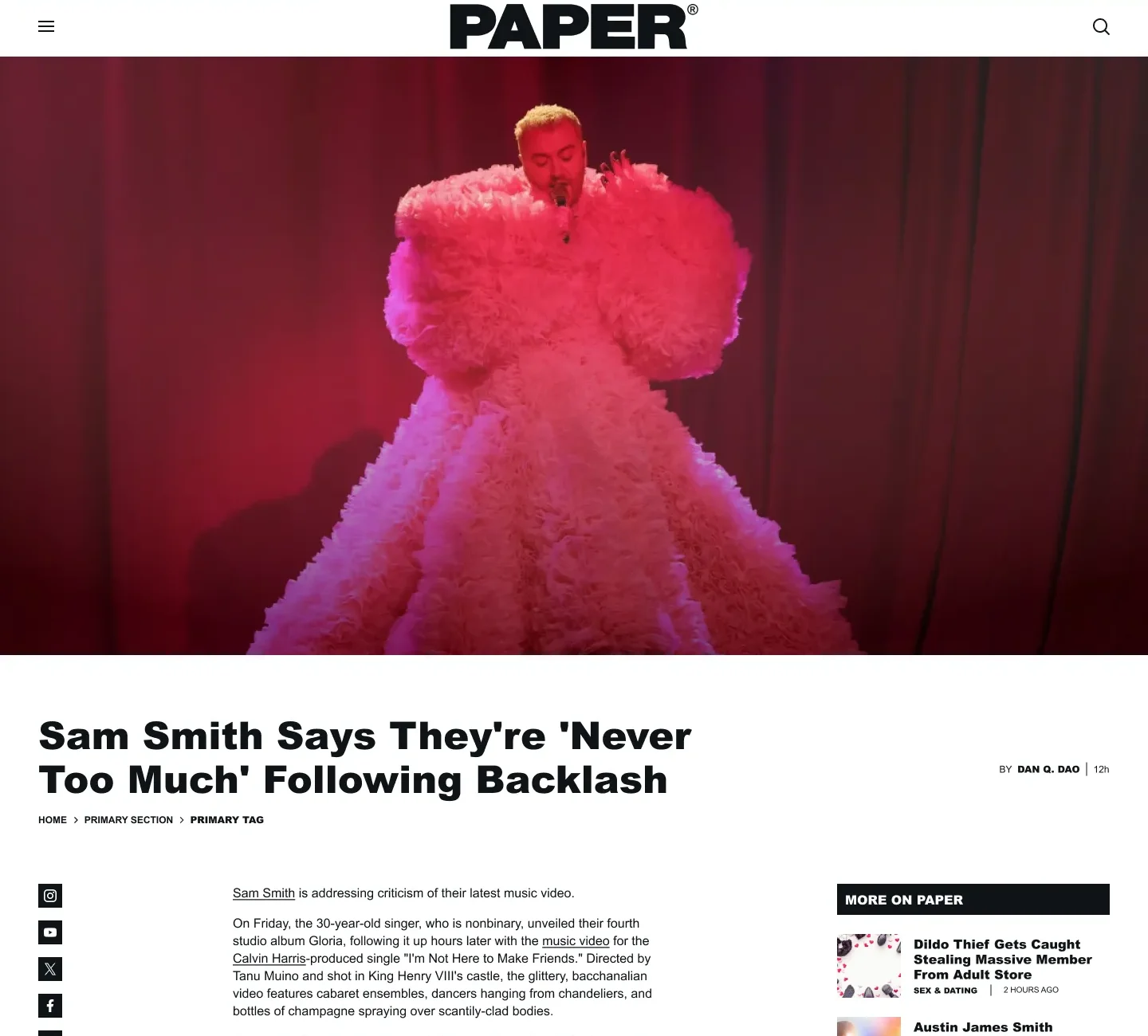 PAPER feature story, desktop, Redesign