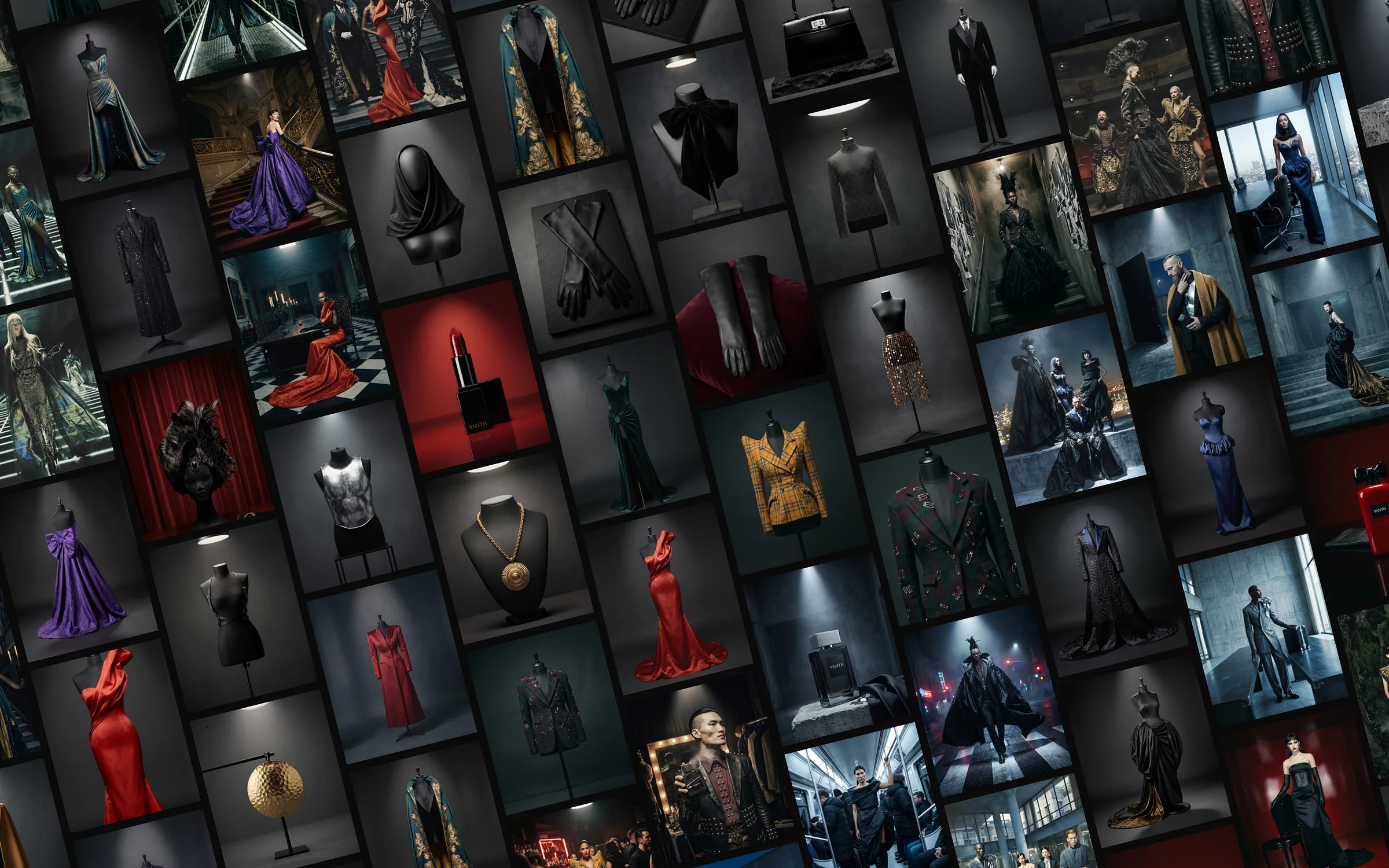 Every photograph generated for the Vanth season, on one diagonal grid